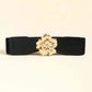 Flower Alloy Buckle Elastic Belt Wäre Rare Trend