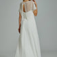 Chic Strapless A-Line Wedding Dress With Beading Separate Jacket - Wäre Rare