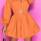 NOTCHED BALLOON DRESS Wäre Rare Trend