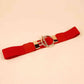 Circle Shape Buckle Zinc Alloy Buckle PU Leather Belt Wäre Rare Trend