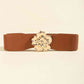Flower Alloy Buckle Elastic Belt Wäre Rare Trend