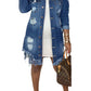 Distressed Denim Dress - Wäre Rare