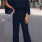 MOCK NECK SPLIT SLEEVE JUMPSUIT Wäre Rare Trend