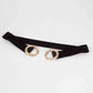 Double Hoop Buckle Elastic Belt Wäre Rare Trend