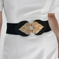 Alloy Leaf Buckle Elastic Belt Wäre Rare Trend