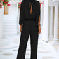 MOCK NECK SPLIT SLEEVE JUMPSUIT Wäre Rare Trend