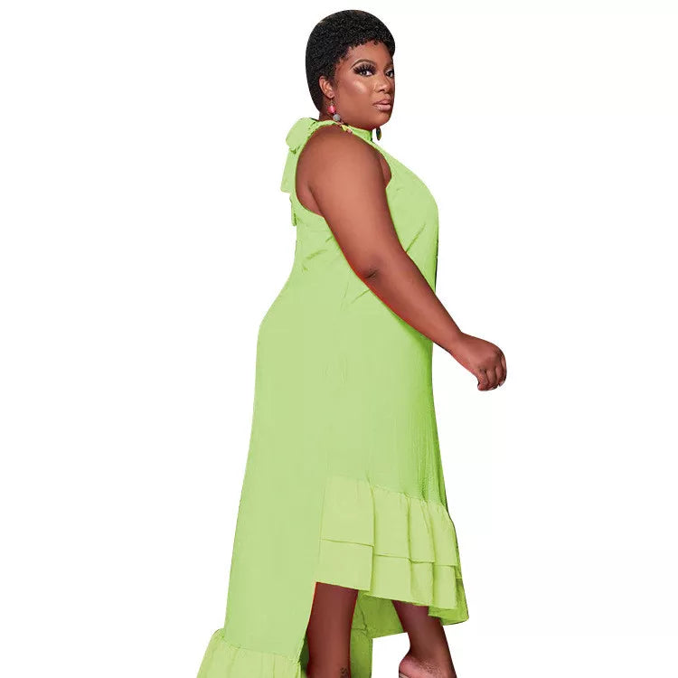 Plus Ruffled Maxi Dress - Wäre Rare