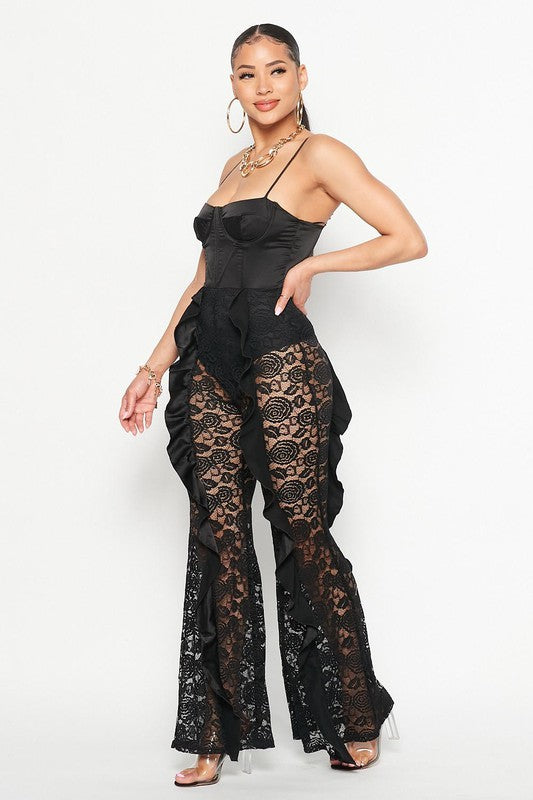Lace Cami Jumpsuit - Wäre Rare