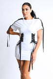 Laced Up Tunic Dress - Wäre Rare