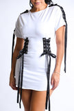 Laced Up Tunic Dress - Wäre Rare