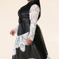 Faux Leather Plus Size Dress - Wäre Rare
