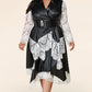 Faux Leather Plus Size Dress - Wäre Rare