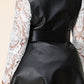 Faux Leather Plus Size Dress - Wäre Rare