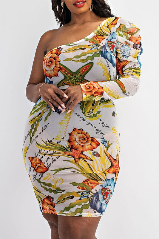 Under The Sea Pleated Dress - Wäre Rare