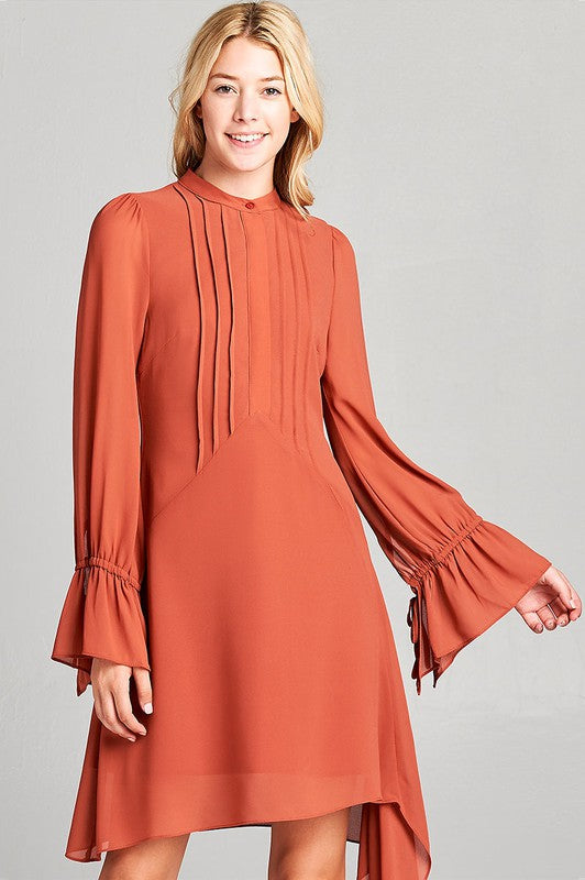 Petra Bib Pleated Dress - Wäre Rare