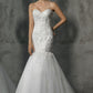 Classic Strapless Heavy beading Appliqués Mermaid Wedding Dress - Wäre Rare
