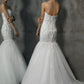 Classic Strapless Heavy beading Appliqués Mermaid Wedding Dress - Wäre Rare