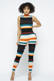 Stripe Multi Rib Jumpsuit - Wäre Rare