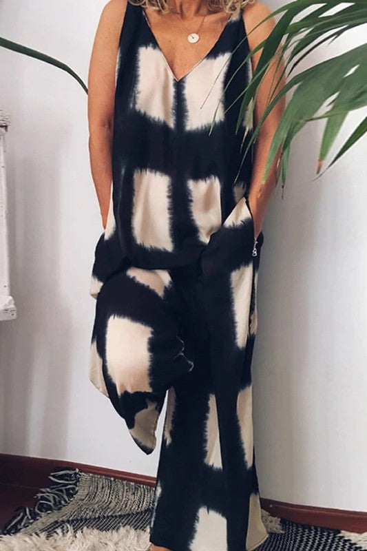 V-Neck Sleeveless Jumsuite - Wäre Rare