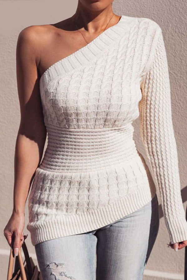 Sexy One Shoulder Sweater - Wäre Rare