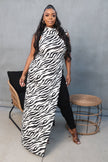 Zebra Maxi Top - Wäre Rare
