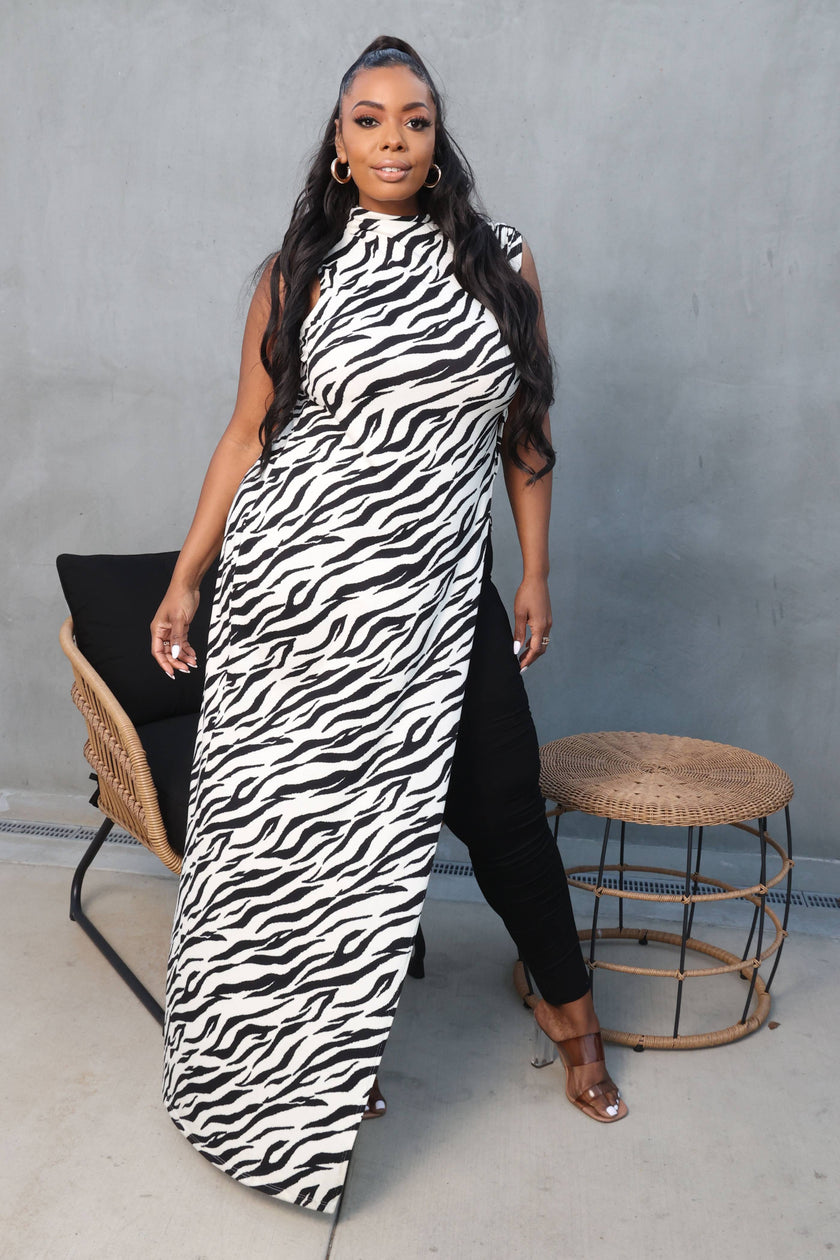 Zebra Maxi Top - Wäre Rare