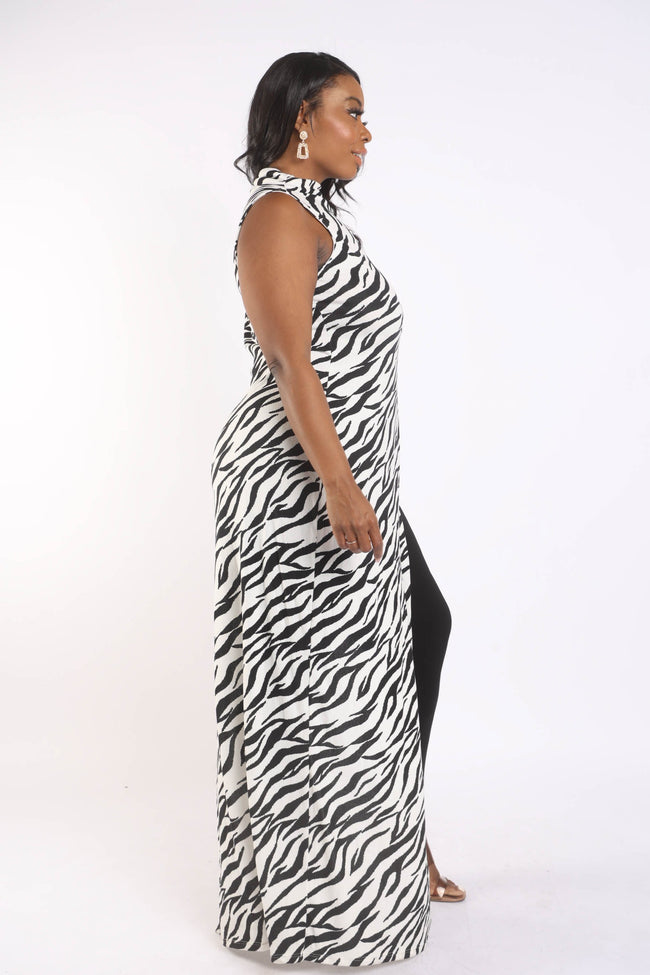 Zebra Maxi Top - Wäre Rare