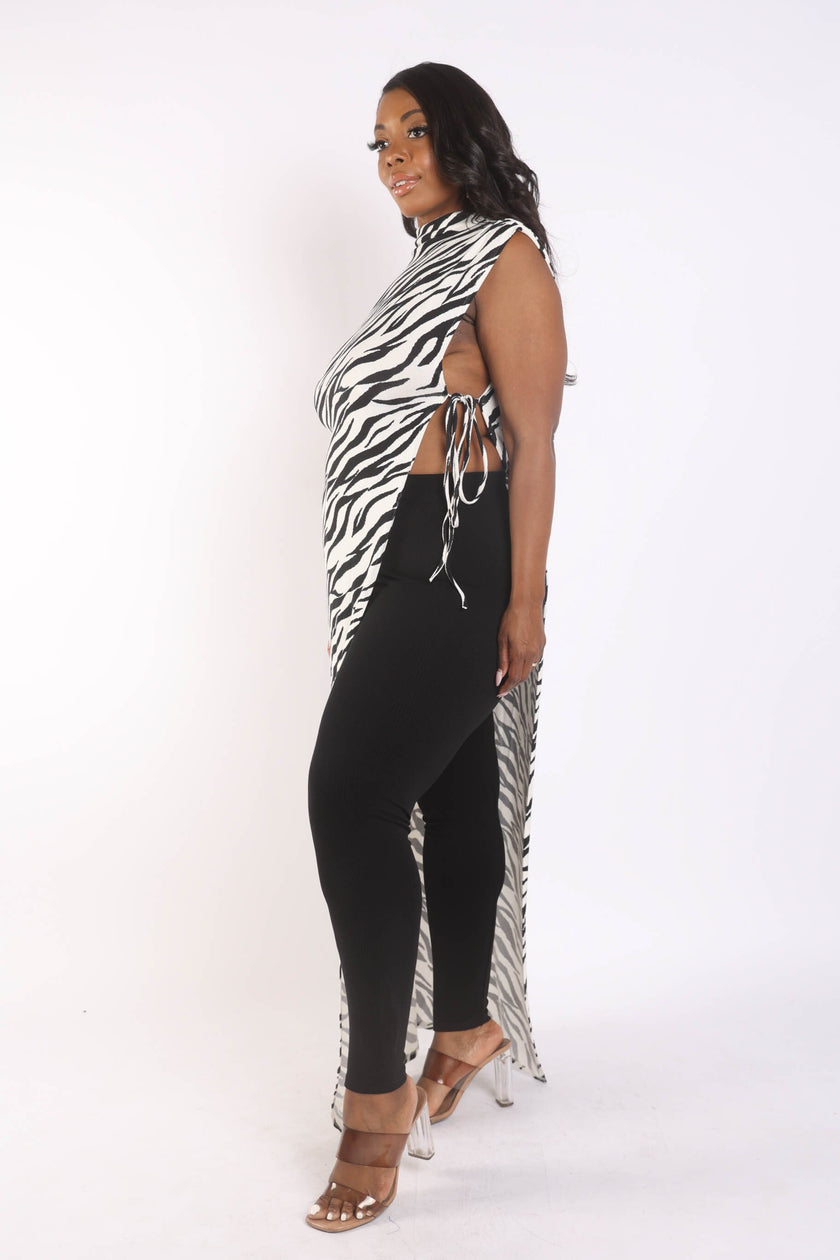 Zebra Maxi Top - Wäre Rare